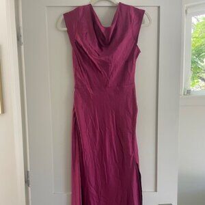 Pink midi length dress